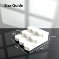 IMPODIO Tangga Mini Display Wavy – Riser Properti Foto Produk - tampak samping