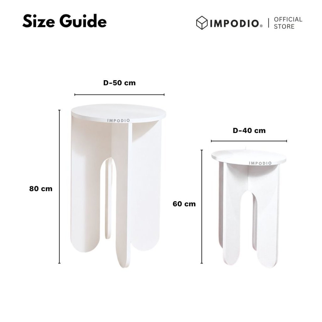 IMPODIO Podium Display Portable Aesthetic – Meja Display untuk Booth, Etalase, Pameran & Event
