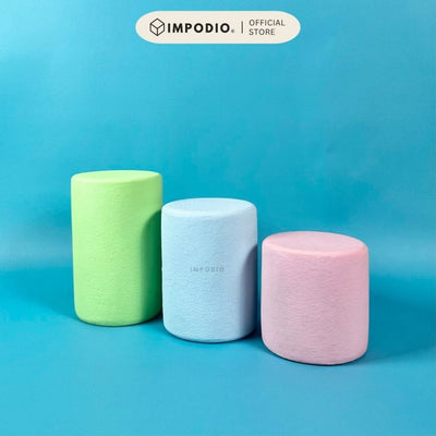 IMPODIO Mini Podium Silinder Geometry Bulat Pastel – Properti Foto Produk, Display Stand, Flatlay, Dekorasi Meja Estetik