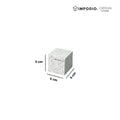 IMPODIO Display Stand Kayu Motif Terrazzo - Kubus Geometri Display Props foto Produk Skincare & Perhiasan