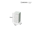 IMPODIO Display Stand Kayu Motif Terrazzo - Kubus Geometri Display Props foto Produk Skincare & Perhiasan