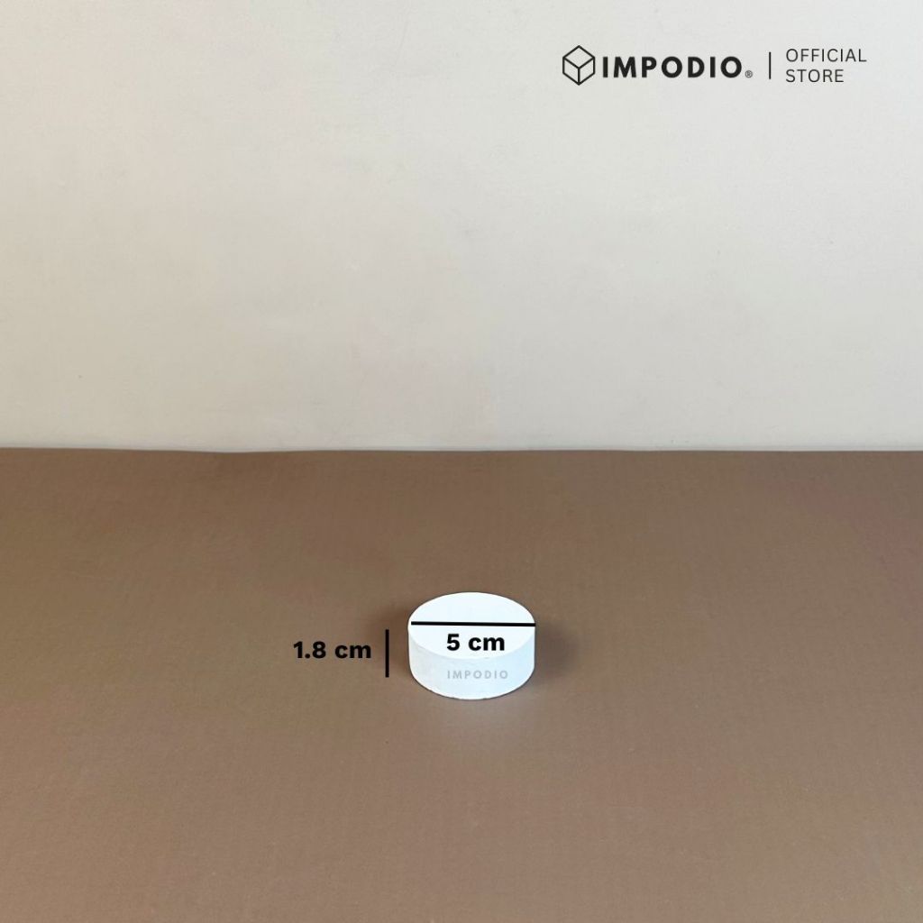 IMPODIO Blok Geometris Lingkaran Properti Studio Foto Estetik - Tatakan Dudukan Display Produk Berbagai Ukuran