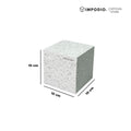 IMPODIO Display Stand Kayu Motif Terrazzo - Kubus Geometri Display Props foto Produk Skincare & Perhiasan