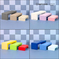 IMPODIO Rak Hoop Display Susun Produk Kayu Minimalis Set 3 Ukuran - Stand Foto Produk Aesthetic Mix Warna