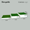 IMPODIO Podium Kotak Alas Rumput Sintetis Ukuran 15x15cm - Props Foto Produk Display Risers Miniatur Action Figure Aesthetic Studio Foto
