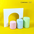IMPODIO Mini Podium Silinder Geometry Bulat Pastel – Properti Foto Produk, Display Stand, Flatlay, Dekorasi Meja Estetik