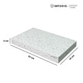 IMPODIO Display Stand Kayu Motif Terrazzo - Kubus Geometri Display Props foto Produk Skincare & Perhiasan
