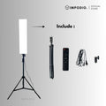 IMPODIO LuxBlade 100W Soft Light – Lampu Studio Live Stream & Foto - tampak samping