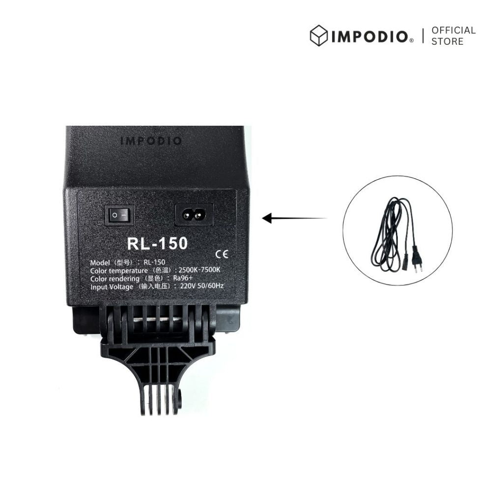 IMPODIO LuxBlade 100W Soft Light - Lampu Studio Live Stream & Foto Produk 2500 - 6500k + Tripod stand