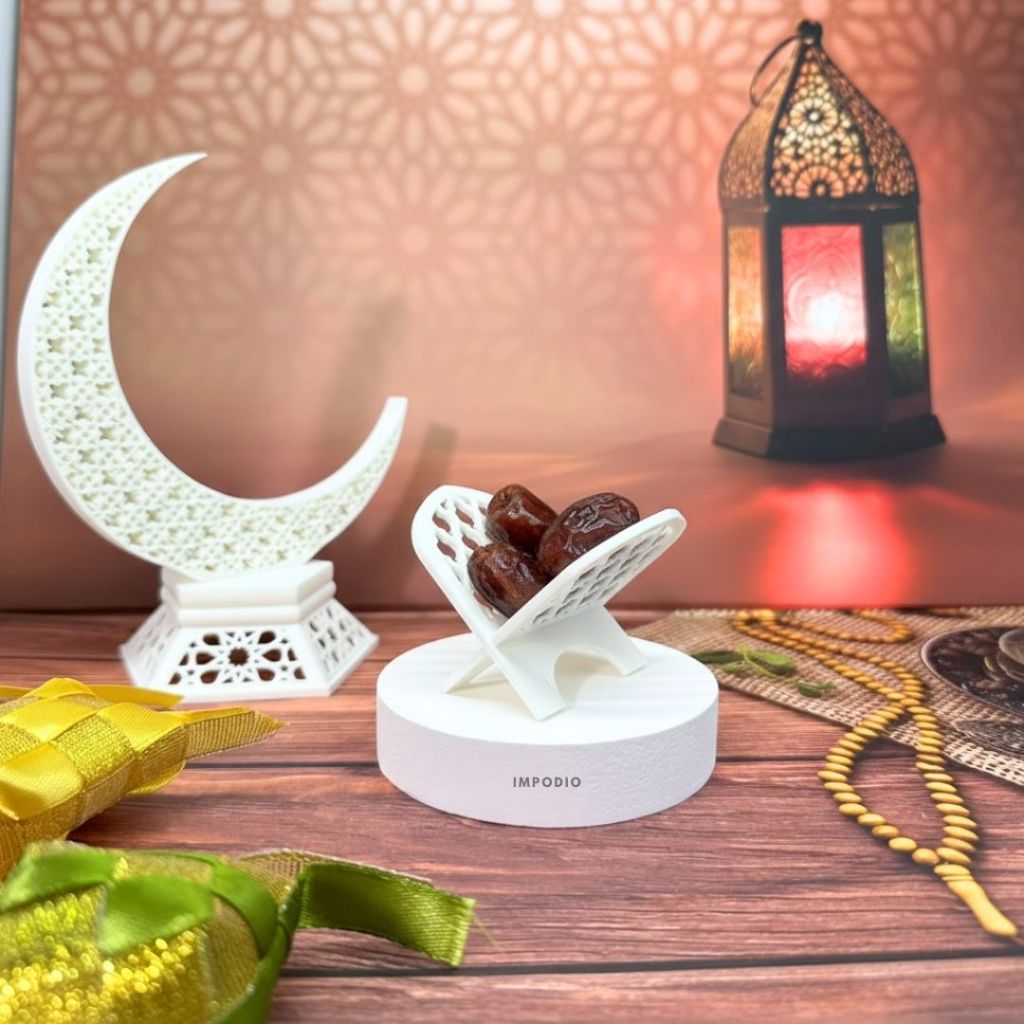 IMPODIO Bundle Mini Studio Box A2 + Alas Background Motif Lebaran - Box Foto Portable Lipat - Paket Hemat Konten Produk