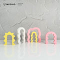 IMPODIO Set 5 pcs Properti Foto Produk Minimalis Model Gelombang Wavy Arch Pastel - Pajangan Meja & props foto produk estetik
