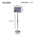 IMPODIO Banner Standing Stainless Ukuran A4 -  Sign Petunjuk / Media Promosi