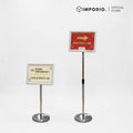 IMPODIO Banner Standing Stainless Ukuran A4 -  Sign Petunjuk / Media Promosi