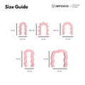 IMPODIO Set 5 pcs Properti Foto Produk Minimalis Model Gelombang Wavy Arch Pastel - Pajangan Meja & props foto produk estetik