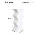 IMPODIO Pedestal Wavy Modern 30x30x80 cm – Podium Display Stand Produk Estetik untuk Event, Toko, Galeri, Pameran & Photoshoot