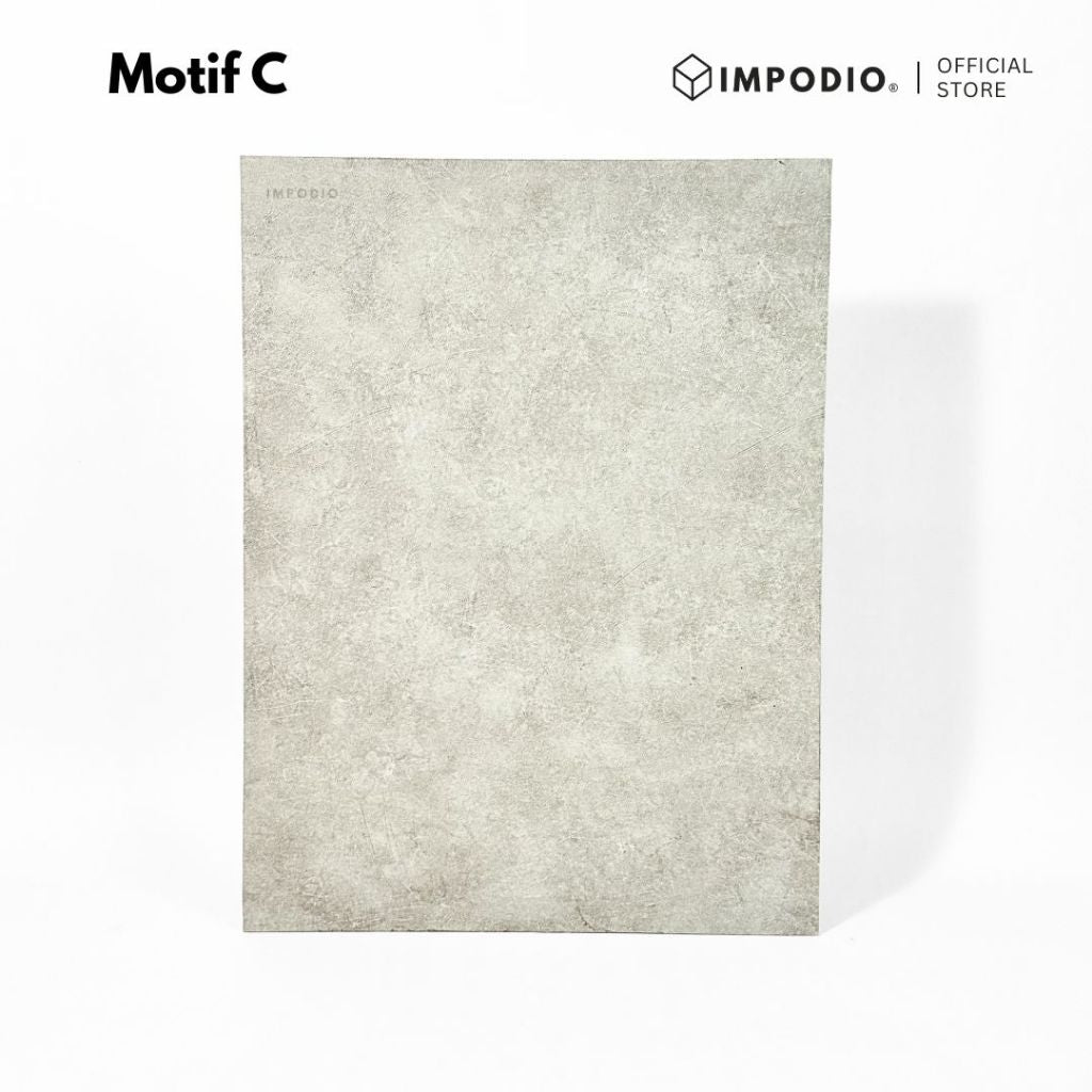 IMPODIO Alas Foto Hardboard Motif Texture – Wood, Semen & Terrazzo - Background Foto Produk Estetik