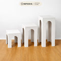 IMPODIO Podium Kotak Arch 30x30cm - Tinggi 40cm 60cm 80cm - Properti Foto Produk Display Estetik