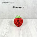IMPODIO Honeycomb Paper Strawberry Blueberry 3D – Gantungan Dekorasi Pesta Buah Kertas Lipat Aesthetic Party Decor