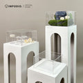 IMPODIO Podium Kotak Arch 30x30cm - Tinggi 40cm 60cm 80cm - Properti Foto Produk Display Estetik