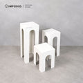 IMPODIO Podium Kotak Arch 30x30cm - Tinggi 40cm 60cm 80cm - Properti Foto Produk Display Estetik