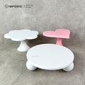 IMPODIO Stand Cake Aesthetic - Tatakan Kue Bentuk bulat Hati Bunga /Properti Dekorasi Meja Event & Display Aesthetic