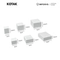 IMPODIO Set Geometry Mini 6 pcs – Prop Foto Produk Bulat & Kotak – Podium Display Mini untuk Konten & UMKM