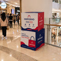 IMPODIO Podium Box Custom Branding 50x50x50 cm – Kubus Display Printing Sticker - Box Display Produk Pameran & Event - Properti Foto Estetik Booth Promosi