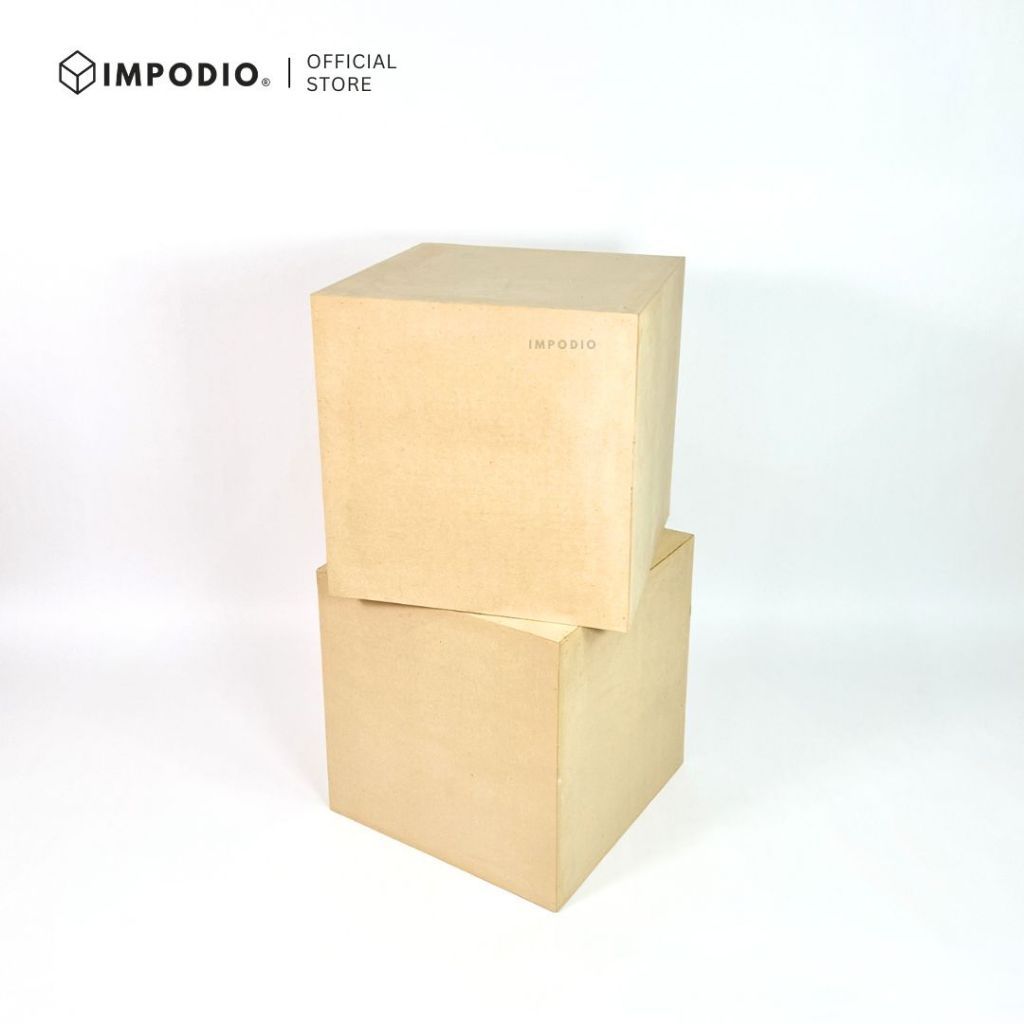 IMPODIO Podium Box Custom Branding 50x50x50 cm – Kubus Display Printing Sticker - Box Display Produk Pameran & Event - Properti Foto Estetik Booth Promosi