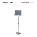 IMPODIO Banner Standing Stainless Ukuran A4 -  Sign Petunjuk / Media Promosi