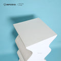 IMPODIO Pedestal Wavy Modern 30x30x80 cm – Podium Display Stand Produk Estetik untuk Event, Toko, Galeri, Pameran & Photoshoot