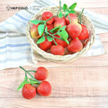 IMPODIO Replika Buah Leci Palsu Artificial Bertangkai - Properti Foto Produk Makanan & Dekorasi
