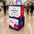 IMPODIO Podium Box Custom Branding 50x50x50 cm – Kubus Display Printing Sticker - Box Display Produk Pameran & Event - Properti Foto Estetik Booth Promosi