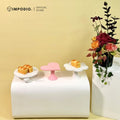 IMPODIO Stand Cake Aesthetic - Tatakan Kue Bentuk bulat Hati Bunga /Properti Dekorasi Meja Event & Display Aesthetic