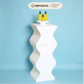 IMPODIO Pedestal Wavy Modern 30x30x80 cm – Podium Display Stand Produk Estetik untuk Event, Toko, Galeri, Pameran & Photoshoot