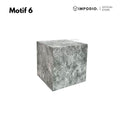 IMPODIO Podium Kubus Display Produk Motif Marmer Kayu Beton Batu Semen - Properti Foto Produk Aesthetic - Tatakan Alas Display Studio Foto Minimalis - Dekorasi Photoshoot
