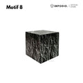 IMPODIO Podium Kubus Display Produk Motif Marmer Kayu Beton Batu Semen - Properti Foto Produk Aesthetic - Tatakan Alas Display Studio Foto Minimalis - Dekorasi Photoshoot