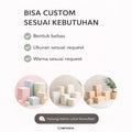 IMPODIO Pedestal Wavy Modern 30x30x80 cm – Podium Display Stand Produk Estetik untuk Event, Toko, Galeri, Pameran & Photoshoot