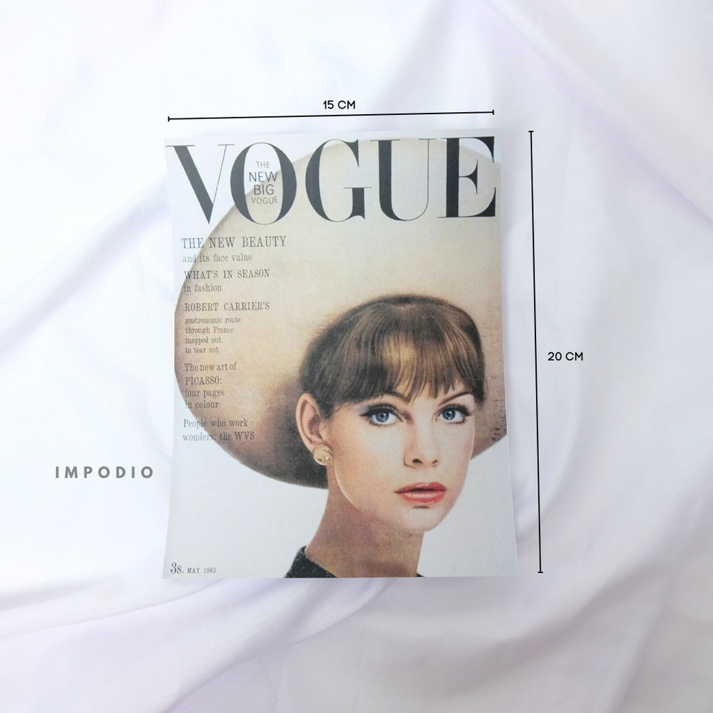 IMPODIO Cover majalah 15x20cm (4pcs) / magazine kinfolk props foto