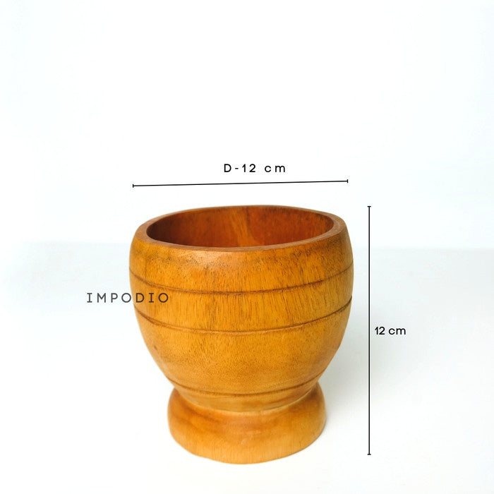 Set Lumpang/Lumbung kayu asli - Tumbukan bumbu props IMPODIO