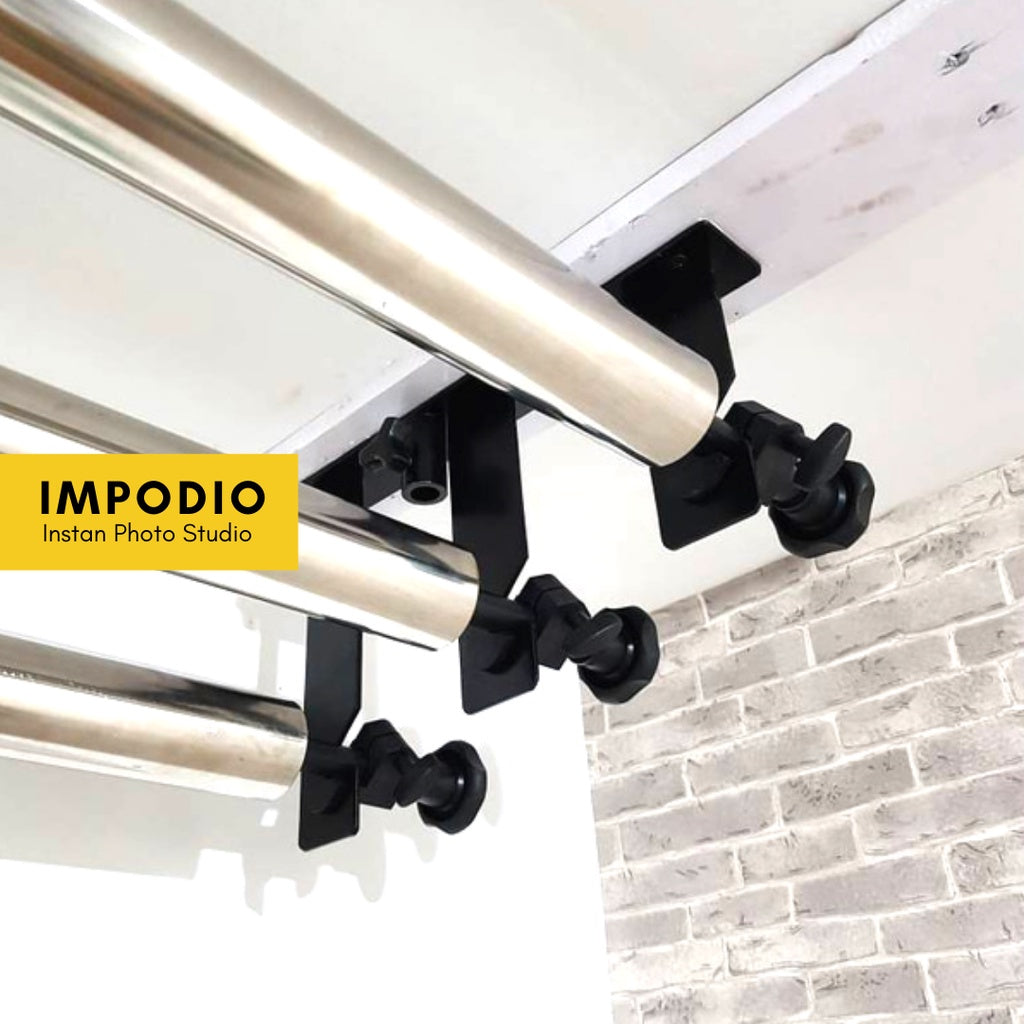 IMPODIO Kerekan Background manual 3 roll bisa lebar 3m / hanging Background roller