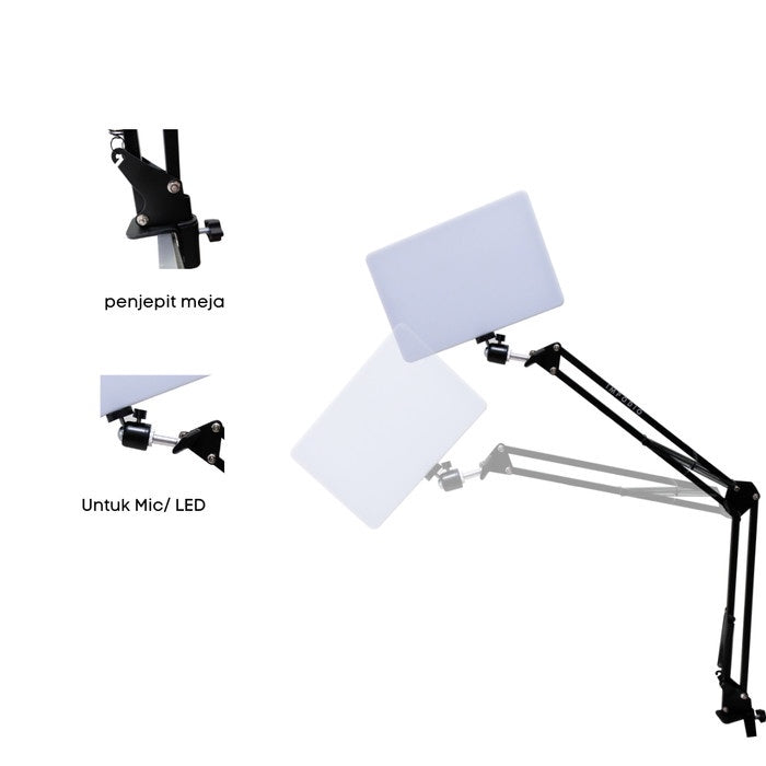 IMPODIO LED Panel fill light 24x15cm - remote control
