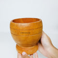 IMPODIO Set Lumpang – Lumbung kayu asli - Tumbukan bumbu props IMPODIO - dalam penggunaan