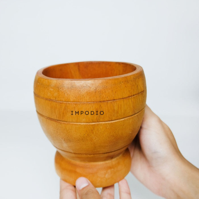Set Lumpang/Lumbung kayu asli - Tumbukan bumbu props IMPODIO