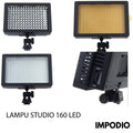 IMPODIO TaffSTUDIO Lightdow Lighting Kamera 160 LED - LD-160 - Black