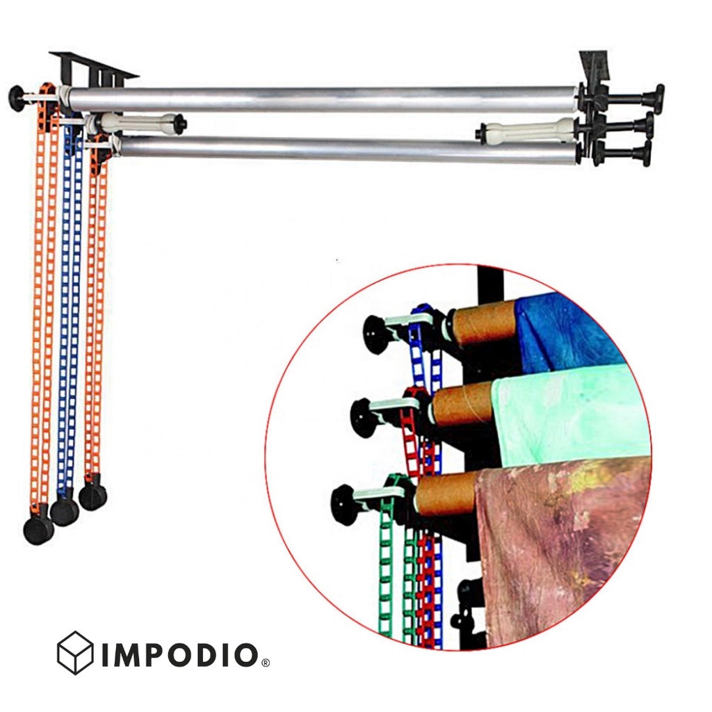 IMPODIO Kerekan Background manual 3 roll bisa lebar 3m / hanging Background roller