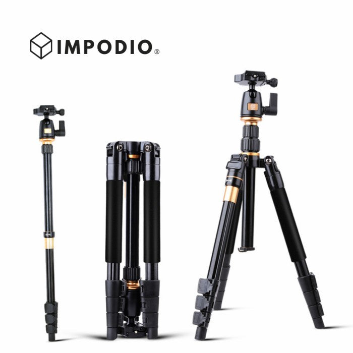 IMPODIO Multifunction Professional DSLR Tripod + Monopod - QZSD -Q555