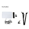 IMPODIO LED Panel fill light 24x15cm - remote control - tampak samping