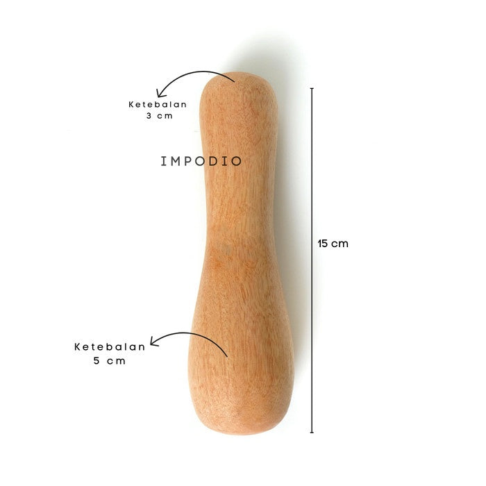 Set Lumpang/Lumbung kayu asli - Tumbukan bumbu props IMPODIO
