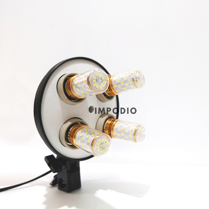 IMPODIO Paket Stand 2M-Socket 4Lighting-Corn Light Bulb E27 12W 60 LED