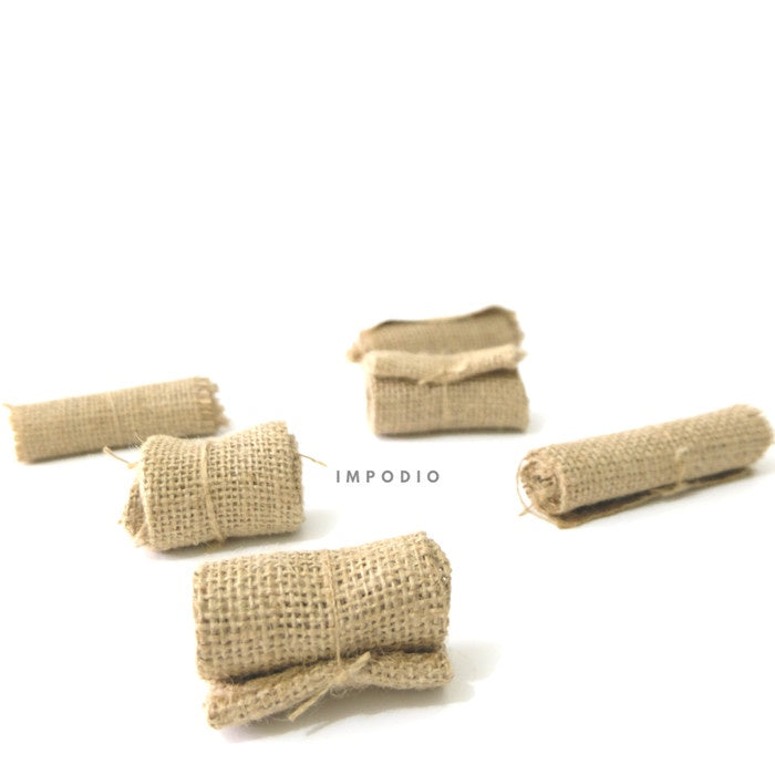 IMPODIO Yute Goni Pita DIY Uk 9cm 6 cm - Foto Props Photography